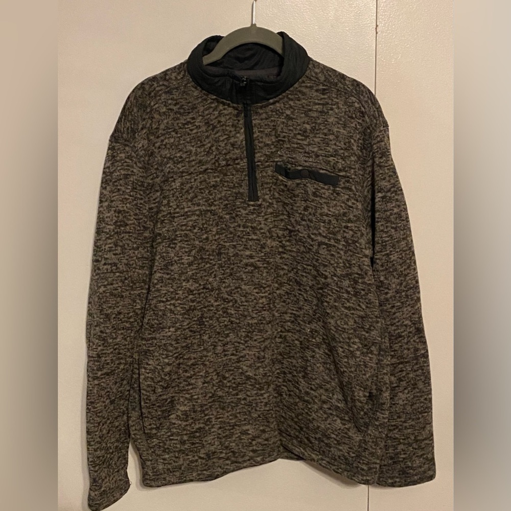 Eddie Bauer Men's Sweater Fleece Pullover 1/4 Zip, Medium